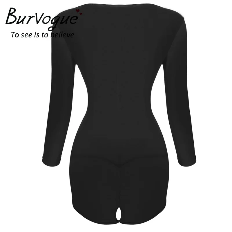 Женское компрессионное боди Burvogue Утягивающее под грудью корсет для ягодиц|shaper