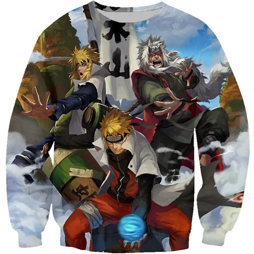 kids sweatshirt PLstar Cosmos Наруто толстовка с капюшоном детская одежда г. летние рубашки толстовки для мальчиков с Аниме Узумаки Наруто 3D толстовки пуловер с круглым вырезом - Цвет: kids sweatshirt