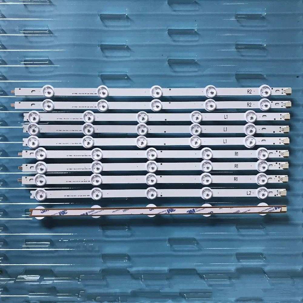 Новый комплект 10 шт. R1 L1 R2 L2 Светодиодная лента Идеальная замена для LC420DUE 42LN5400