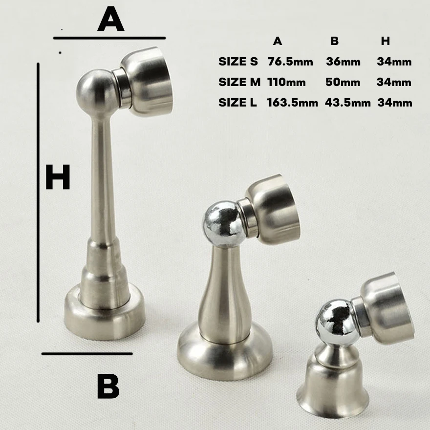 

komorebi punching door suction suction magnetic force high quality stainless steel bathroom wall suction door anti-collision hit