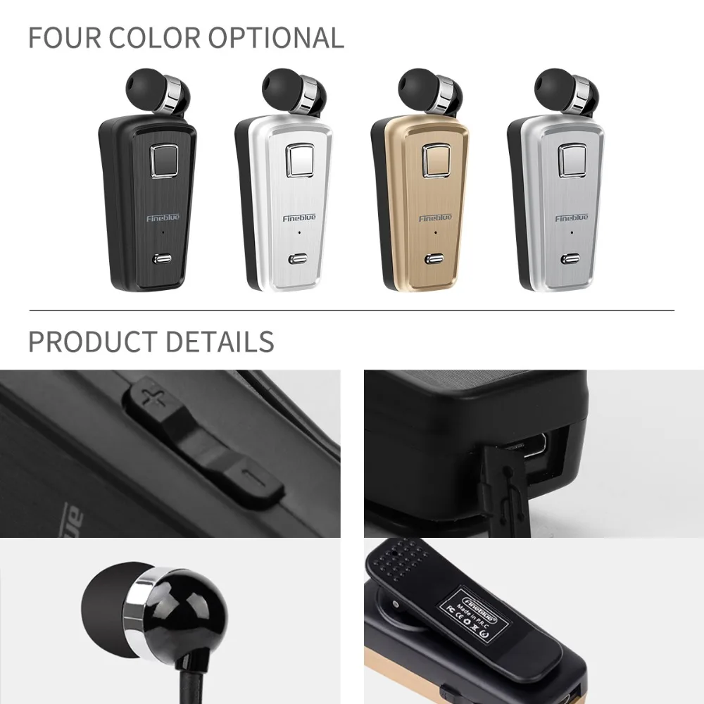 Fineblue F980 Беспроводной Bluetooth Наушники носить клип драйвер спортивные стерео