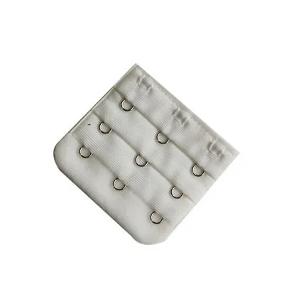 White 3 buckle Бюстгальтер с пряжкой на спине, тонкий лифчик, удлиненная пряжка, 2 ряда, 3 пряжки, аксессуары для бюстгальтера, удлинитель, 5 шт./лот - Цвет: White 3 buckle