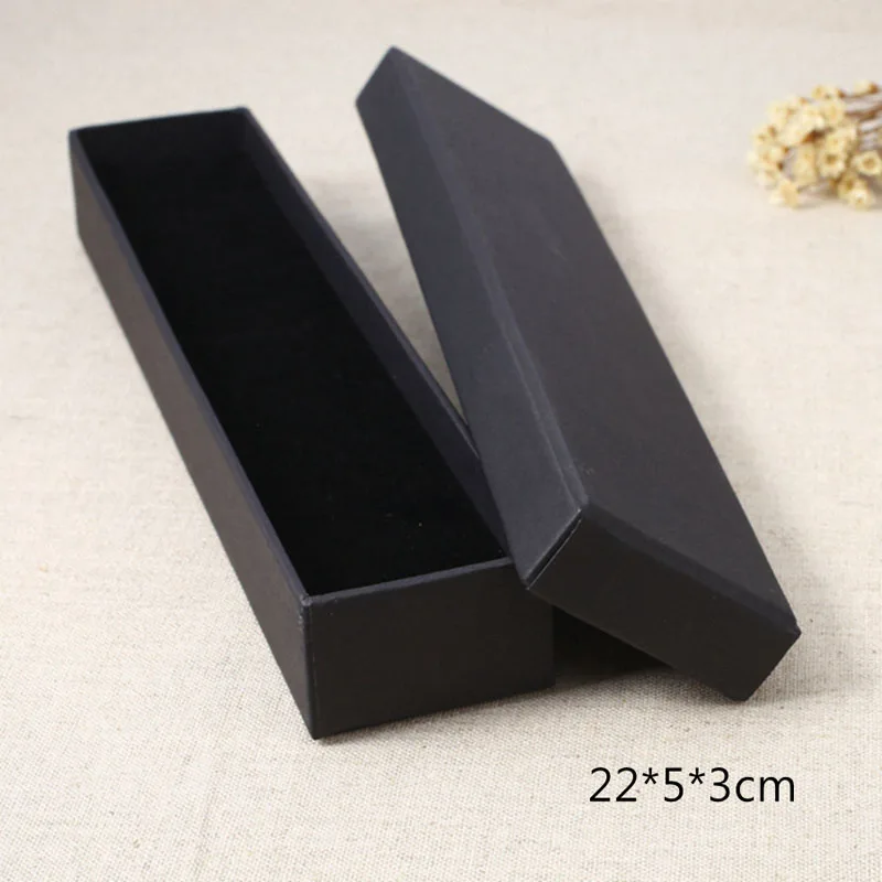 22x5x3cm OEM коробка для колец, коробка для украшений, органайзер, обручальное кольцо для сережек, ожерелья, браслетов, дисплей, Подарочная коробка, держатель, черный дисплей для ювелирных изделий - Цвет: 22x5x3cm