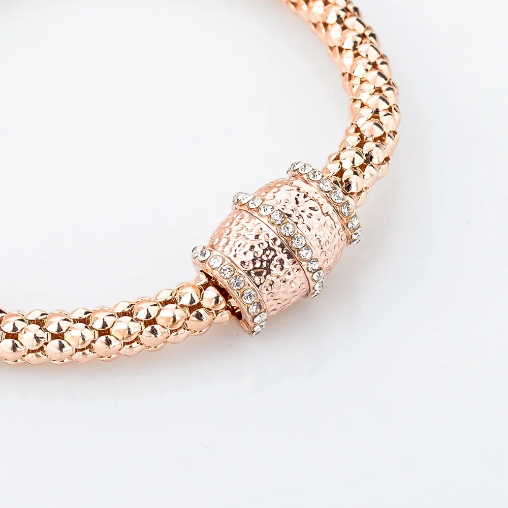 Женский браслет LongWay дизайнерский винтажный с кристаллами золотого цвета