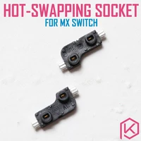 kailh hot swapping pcb sockets for mx cherry gateron outemu kailh switches for xd75 series smd socket 1pcs