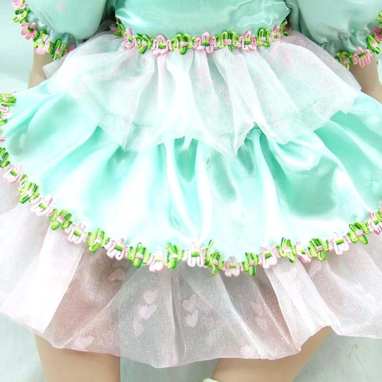 Силиконовая виниловая кукла bebe живой reborn 22 дюйма 56 см длинное красное платье с