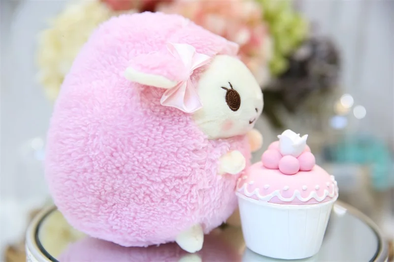 20 см 3 цвета kawaii Плюшевые игрушки Овцы мягкие животные детские игрушки маленький кулон Творческий День Святого Валентина Рождественские подарки