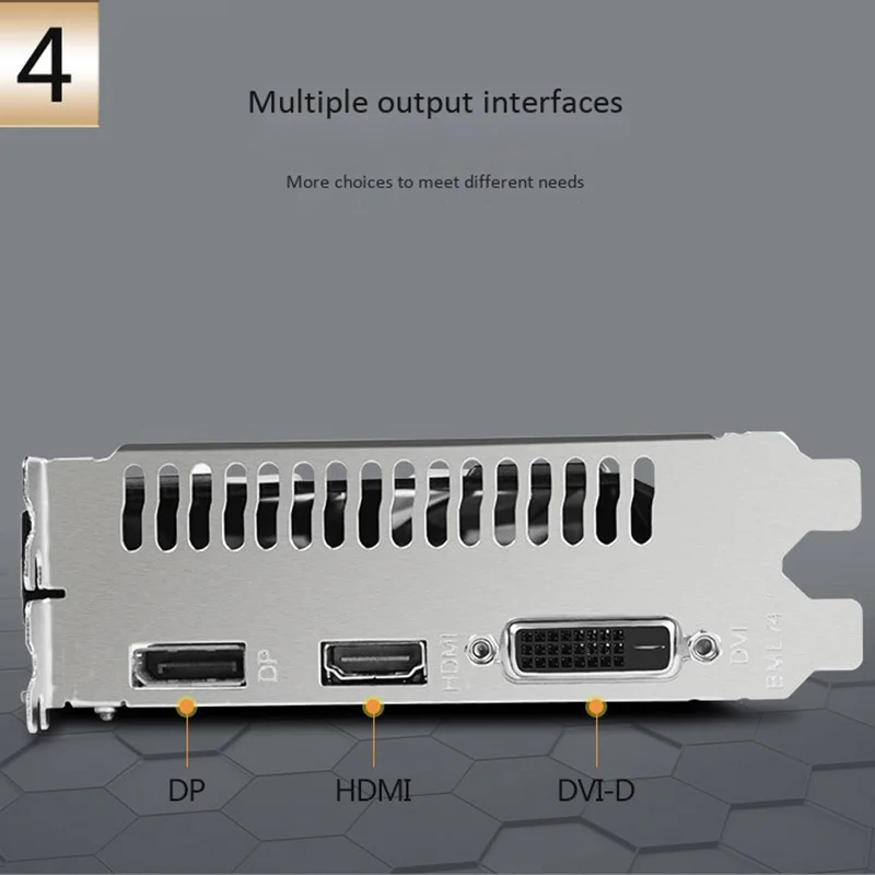 Rx 560 Gpu 4 ГБ Gddr5 128Bit игровой Настольный ПК Видеокарта поддерживает Dvi D/Hdmi2.0B Pcie