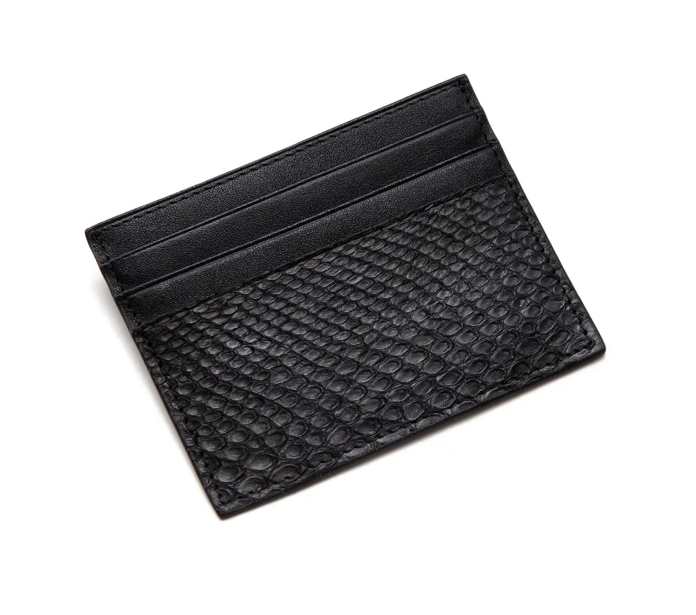 Ультратонкий кошелек для мелочи из кожи питона змеиной кожи|Держатели карт и