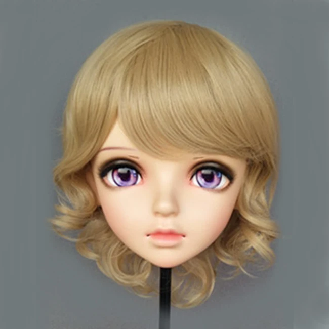 Miao-10) женские милые девушки смолы половина головы кигуруми BJD маска косплей японского аниме ролевая маска Лолиты кроссдресс кукольная маска