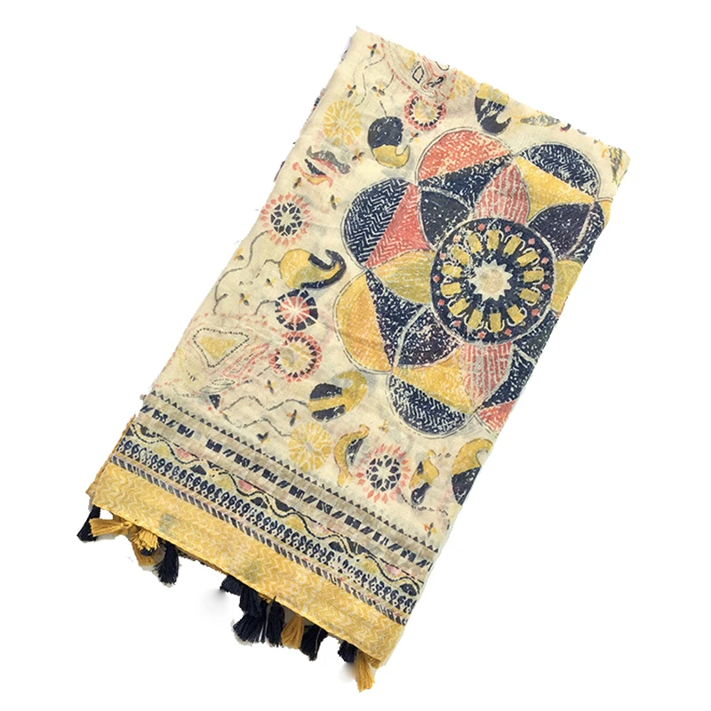 Шарфы и палантины в гавайском стиле с принтом животных ласточка эшарп чашемар