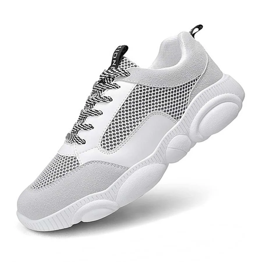 New Spring Men'S Thick-Soled Fashion Shoes Mesh+Flock Breathable &amp Comfortable Sports Students Korean Version Male | Обувь