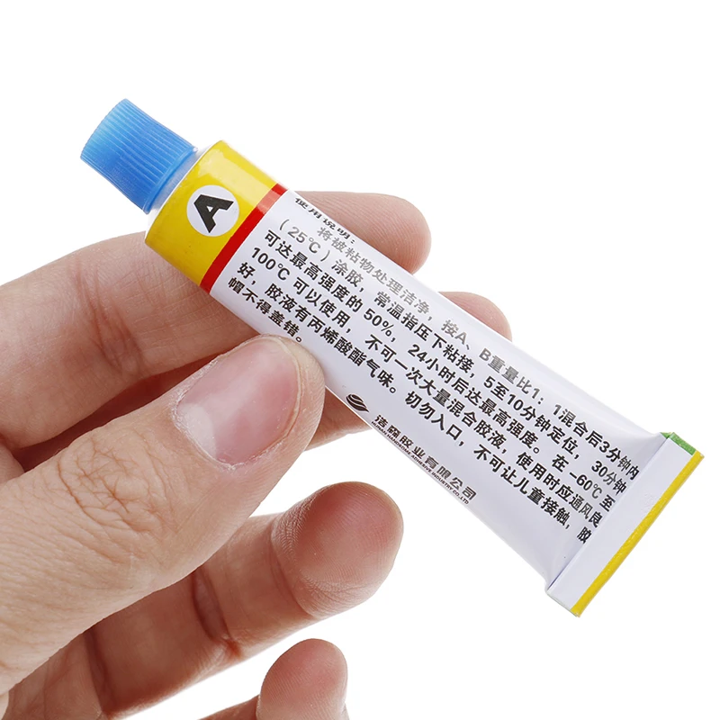 2 шт эпоксидный прозрачный клей смола немедленный (A + B) супер прочный |