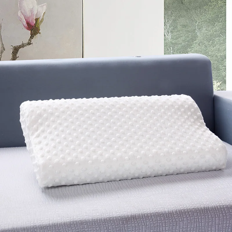 Терапия подушка памяти Прямоугольная для шеи Белая Подушка с памятью формы 30*50 см