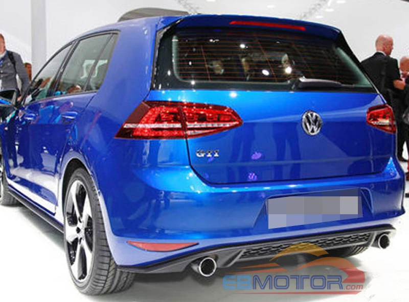 Окрашенный задний диффузор для губ Volkswagen VW Golf 7 MK7 GTI 2014UP V045|diffuser|diffuser rear |