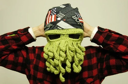 Креативная шерстяная ручная Кепка с осьминогом кепка в масках со звездами