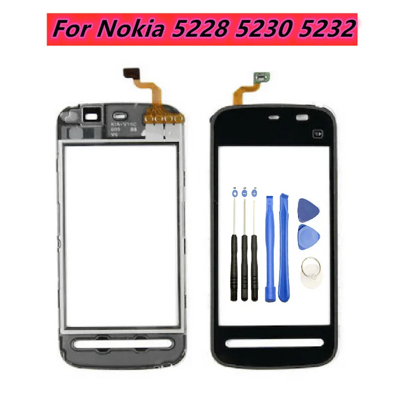 Сенсорная панель для Nokia 5228 5230 5232 5233 5235 5236 сенсорный экран дигитайзер сенсорная