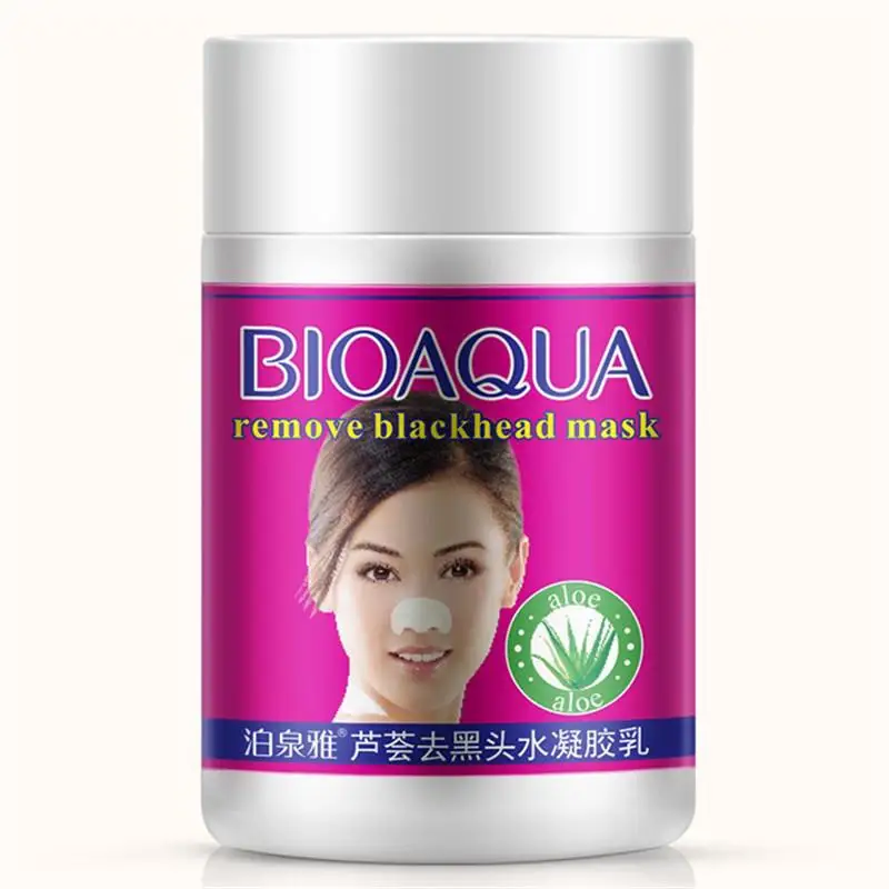 Маска для носа BIOAQUA алоэ удаление черных точек Вера гель Глубокая чистка лечение