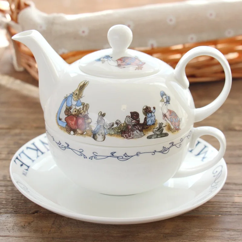 Композитный котелок английская костяная фарфоровая кофейная чашка посуда набор