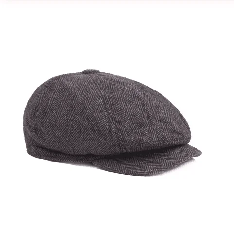 Peaky Blinders, мужские береты, шапка, осень, новая, винтажная, с узором в елочку, восьмиугольная шапка Wo, мужская, повседневная, тыква, шапка в стиле Гэтсби, плоская, берет, шапки