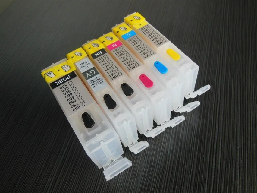 Картридж Einksho6pcs для canon многоразовый чернильный картридж Canon PIXMA MG6340 MG7140 iP8740 MG7540