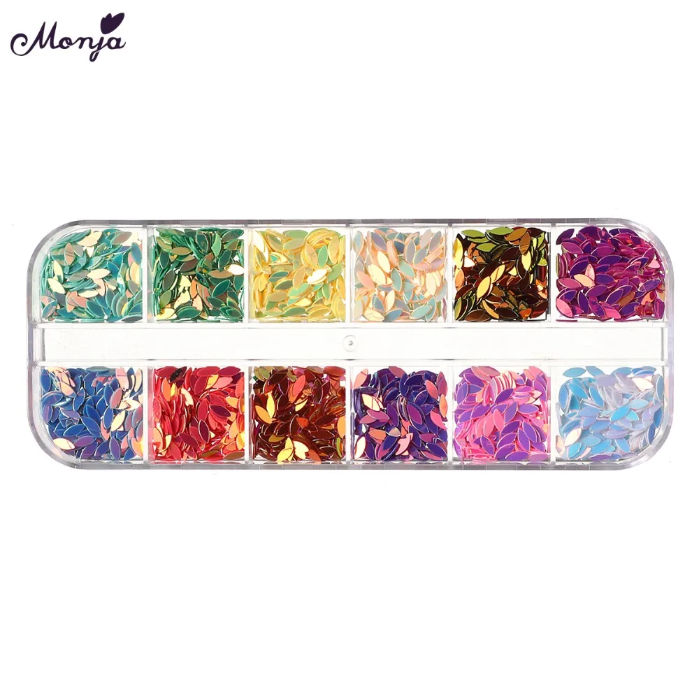 Набор для маникюра Monja ультратонкие блёстки конский глаз 12 Дюймов 5 мм|Стразы и