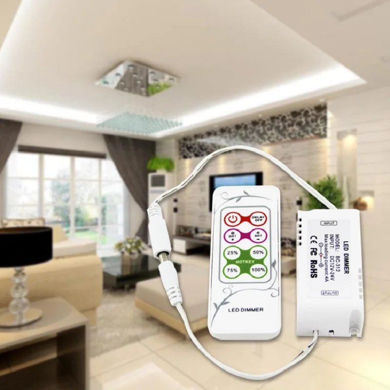 Светодиодный диммер с дистанционным радиоуправлением 8 клавиш лампа управления