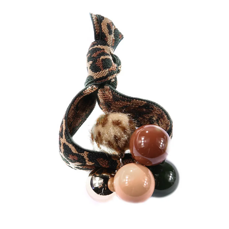 Женская резинка для волос с леопардовым принтом|Украшения волос| |