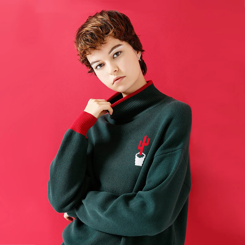Toyouth Fashion Embroidery Knitting Pullover Casual Streetwear Autumn Winter Sweater Women 2019 Elegant Warm Jumper pull femme | Женская
