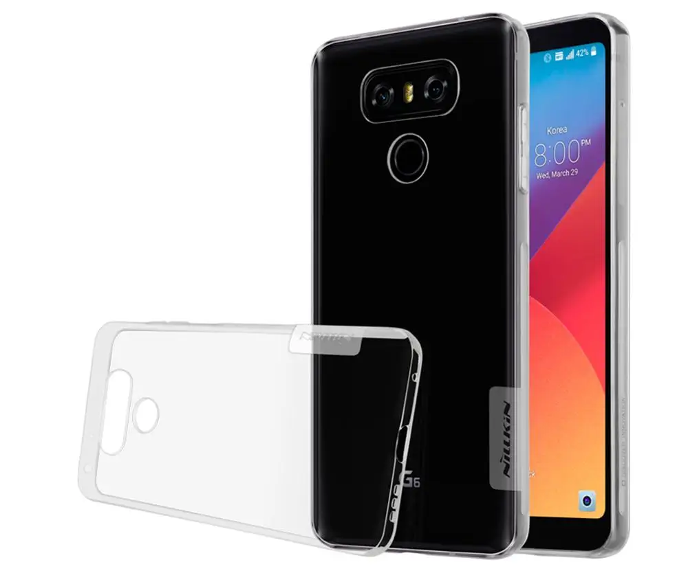 Nilkin Capa для LG G6 чехол Nillkin Ультра тонкий прозрачный мягкий силиконовый чехол для телефона из ТПУ защитный чехол для LG G6 - Цвет: Clear