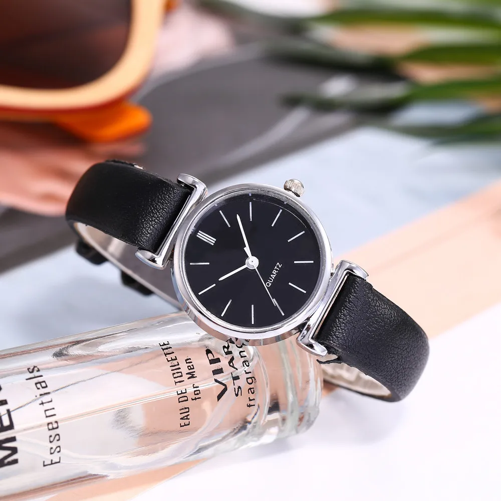 Relogio Feminino, модные часы vansvar, женские повседневные кварцевые часы с кожаным ремешком, наручные часы с маленьким циферблатом, Saat Reloj Mujer