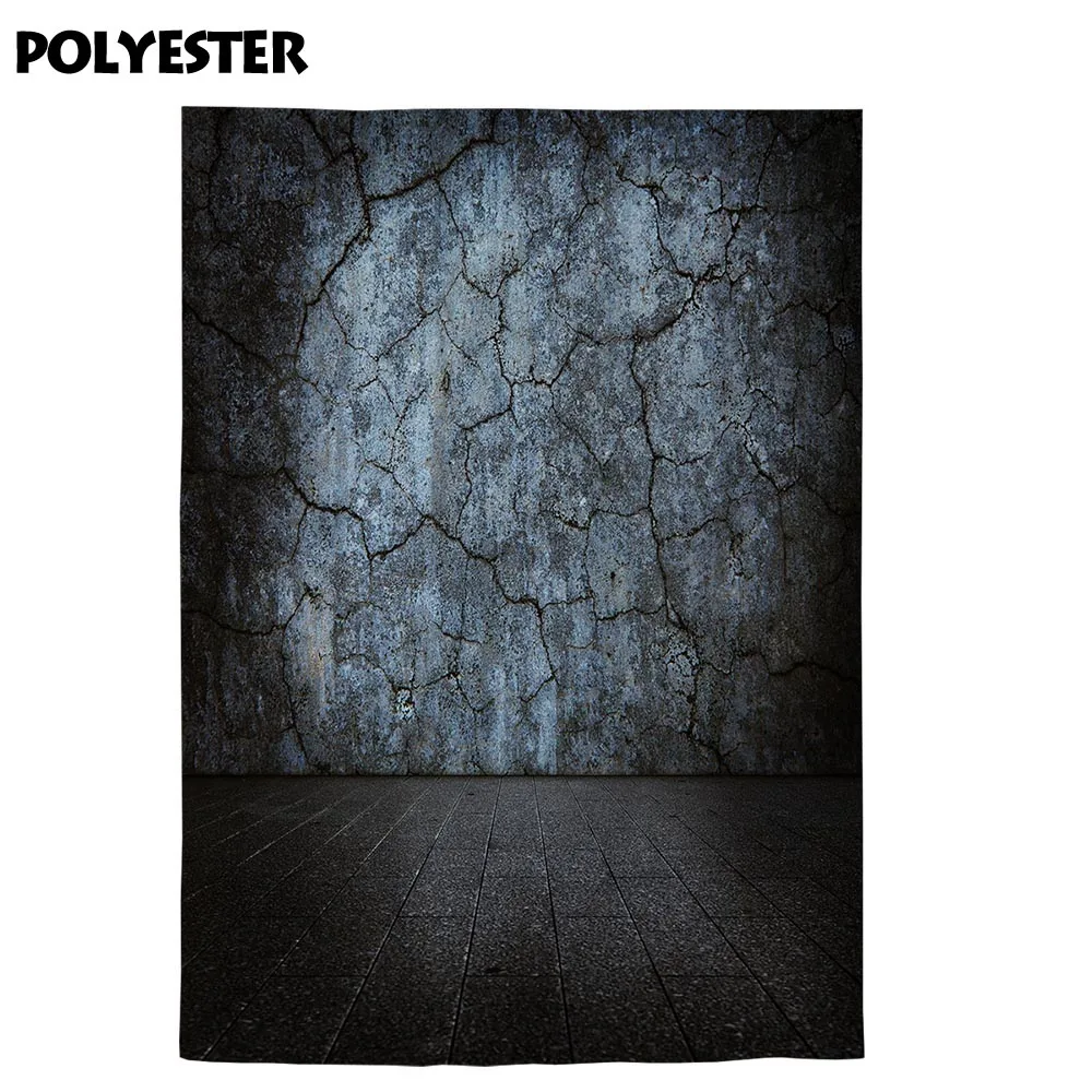 Фоны Funnytree для фотостудии винтажные темные треснувшие цементные стены пол