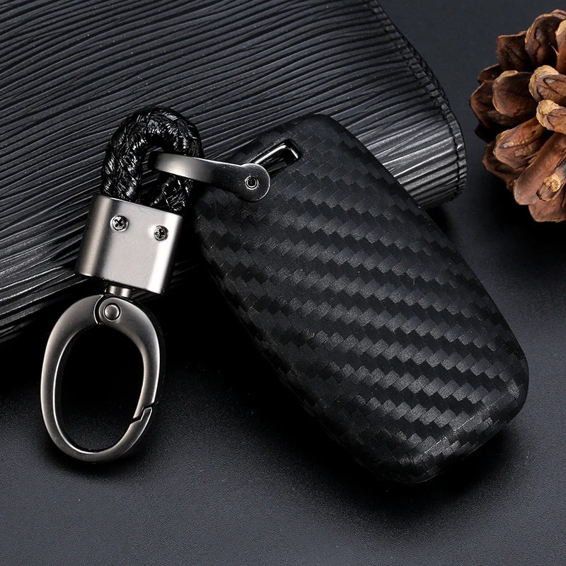 Силиконовый чехол для ключей от машины из углеродного волокна Kia K3 K3S K4 K5 KX3 KX5 Sportage