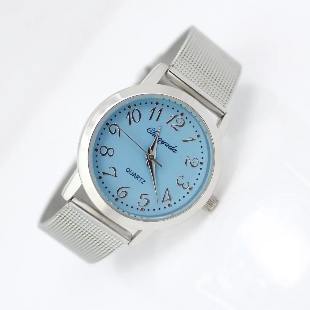 5 шт./лот оптовая продажа женские часы для девочек Роскошные Кварцевые из