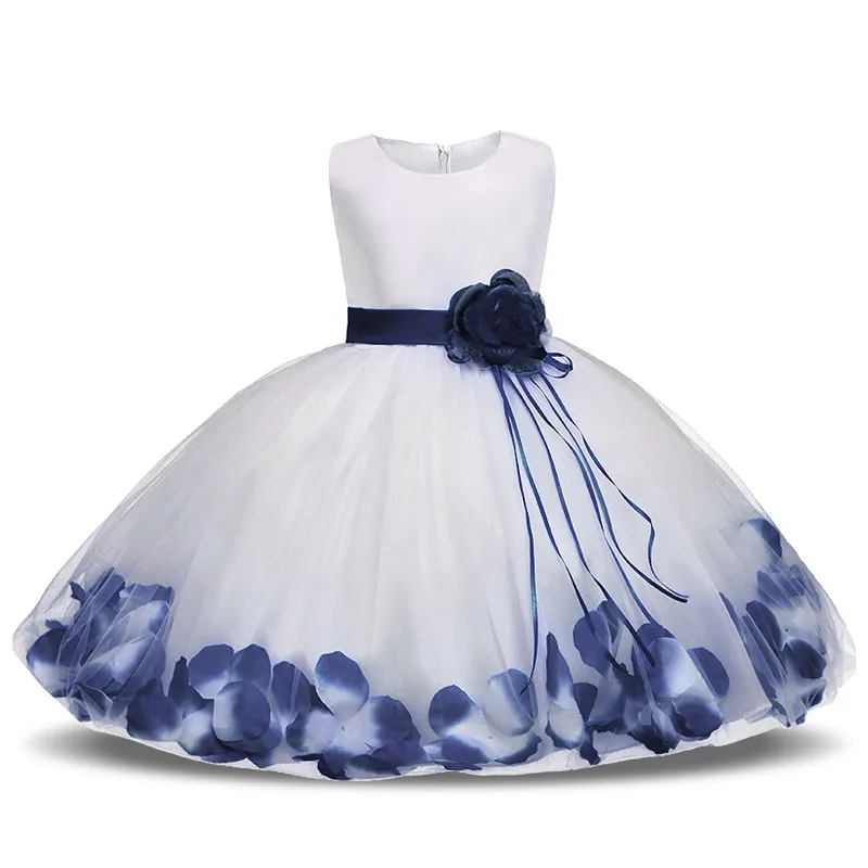 Платье на крестины для новорожденных девочек тюлевые Свадебные платья маленьких