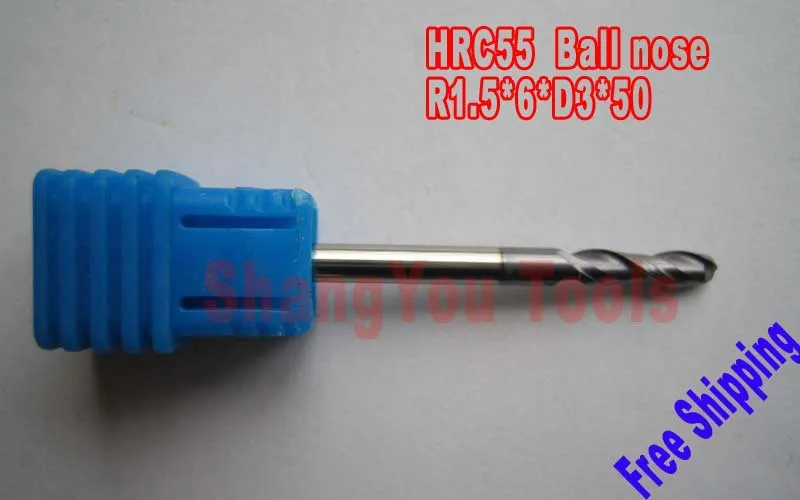 10 шт. 3 мм 2 флейты фрезерные инструменты фреза шаровой концевой фрезы Фрезы с ЧПУ