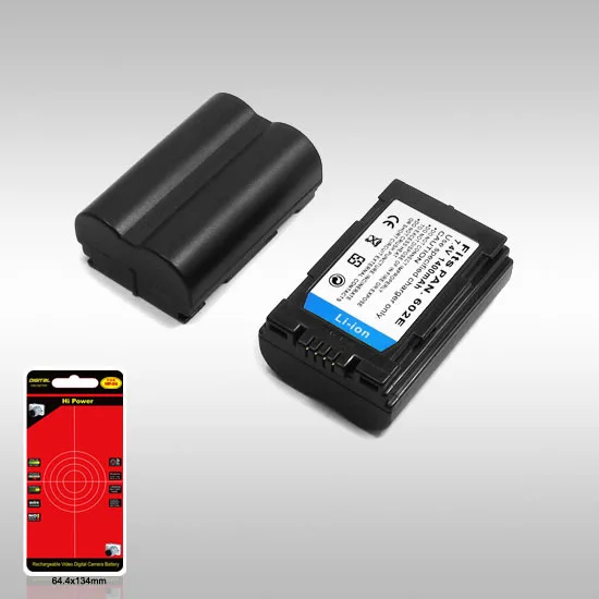 

Camera Battery Replace For PANASONIC S602E/DC1/DC14 Fit For DMC-LC1/40/LC40K/LC40S/LC5/LC5B/LC5K/LC5S/L1 7.2V 1400mAh