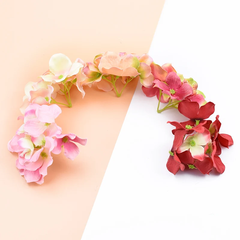3 шт. шелковая Гортензия декоративные цветы венки скрапбукинг свадебный цветок