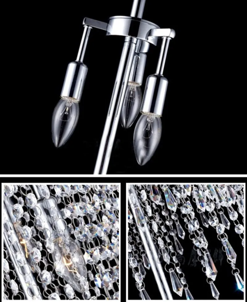 Современная светодиодная Хрустальная Напольная Лампа для гостиной спальни