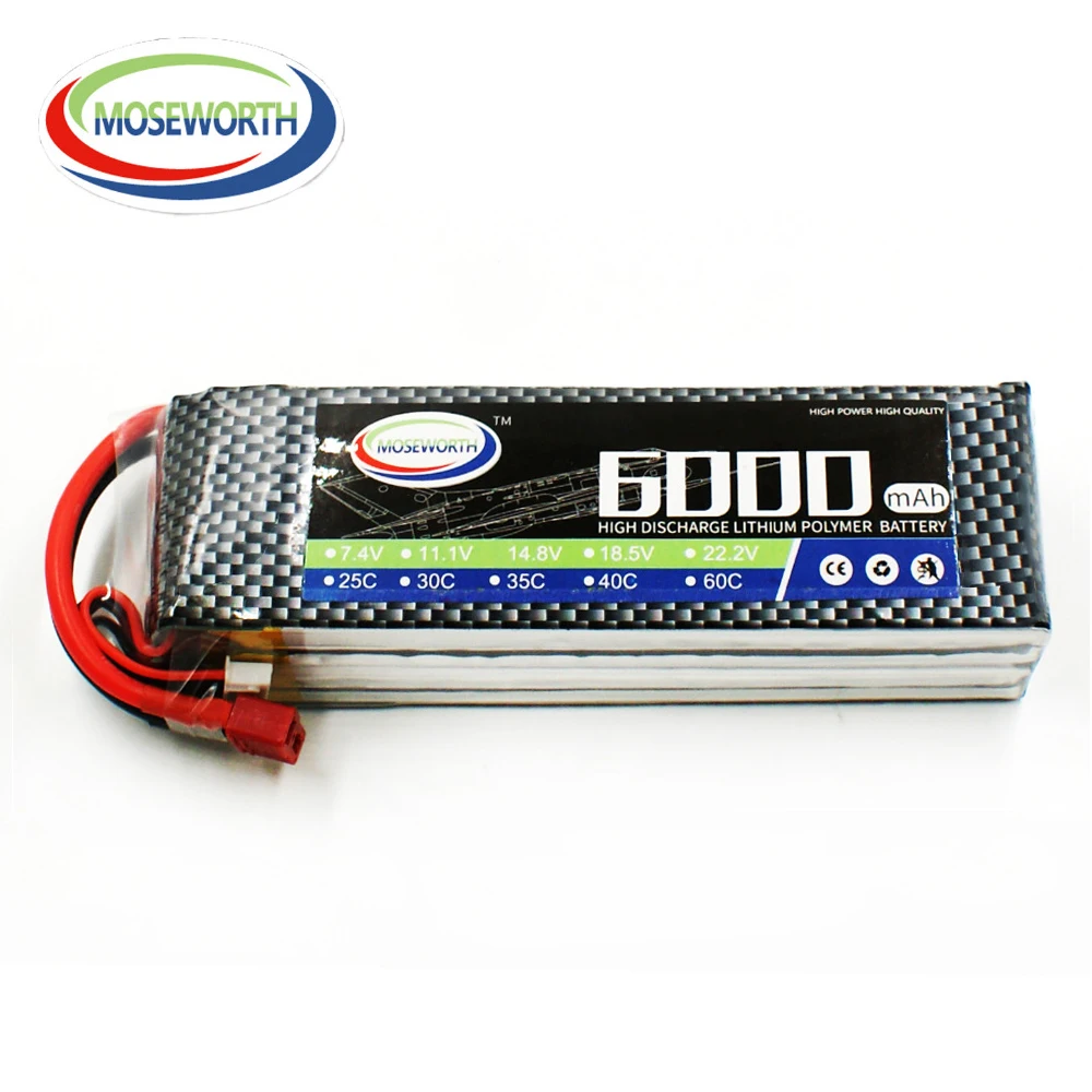 Новый провод с силикатной гелевой Батарея 4S 14 8 V 6000 мА/ч 25C Max 50C для