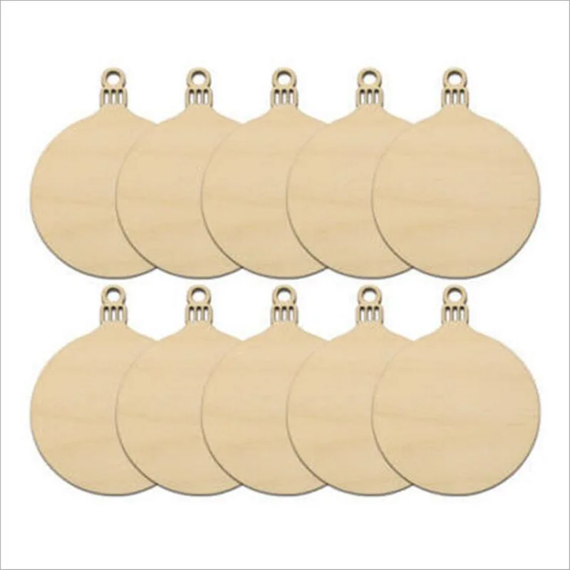 10 шт./компл. деревянные подвесные украшения в виде шаров|Украшения своими руками
