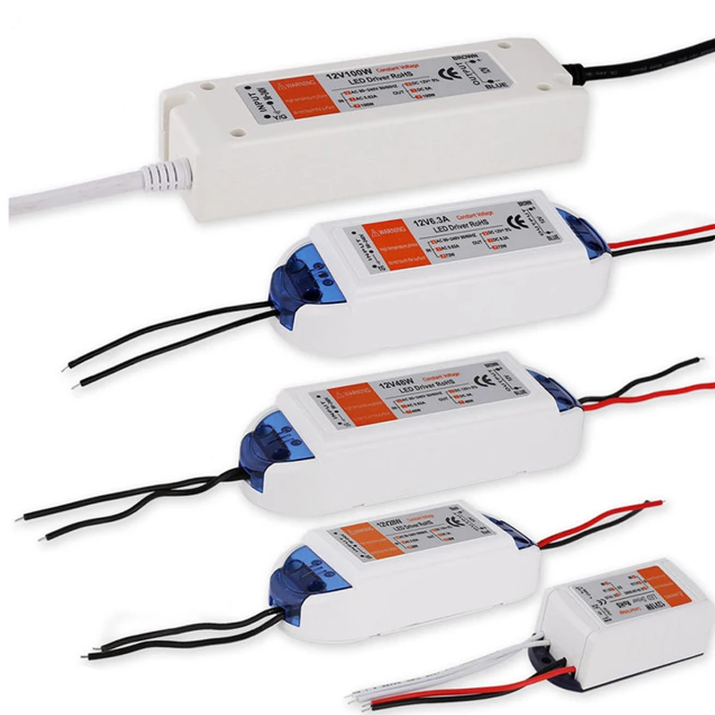 DC12V 18 Вт 36 Вт 72 Вт 100 Вт трансформаторы высокого качества светодиодный драйвер для блок питания светодиодной ленты