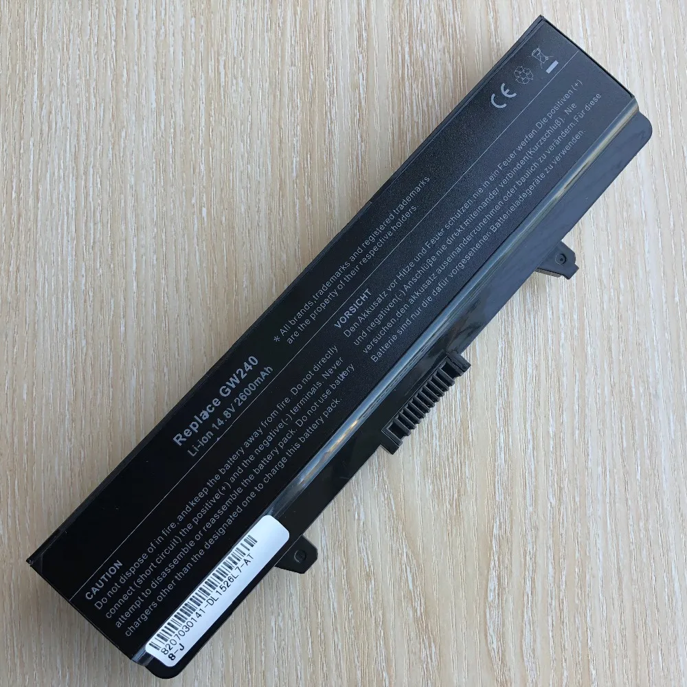 

14.8V Laptop Battery For DELL Laptop Battery GW240 297 M911G RN873 RU586 XR693 For Dell Inspiron 1525 1526
