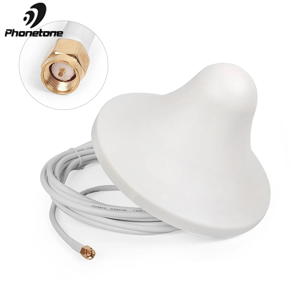 Внутренняя Omni потолочная антенна GSM/3G/LTE 850 ~ 2500 МГц 5dBi с разъемом SMA для усилителя