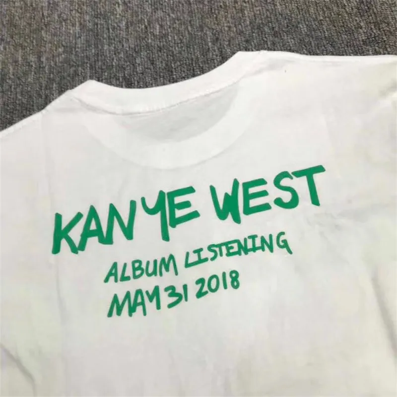 Футболка Kanye West WYOMING L/S длинная футболка для мужчин и женщин 1:1 высокое качество 100%