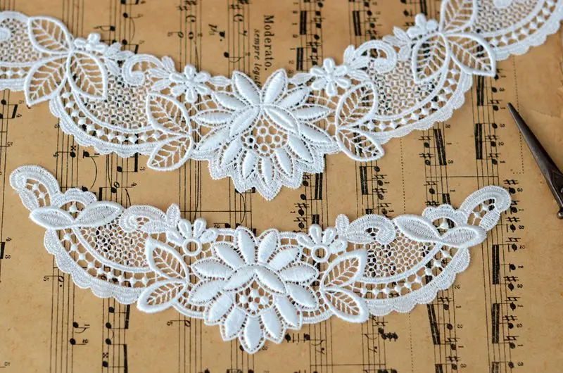 Стирает кружевную белую водорастворимую цветочную пасту с вышивкой|embroidery flower|paste