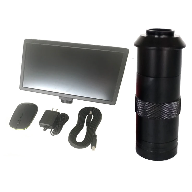 Все в одном 11 6 &quotЖК экран HDMI USB ПК планшет микроскоп камера монитор + 10X 100X 180X 300X C