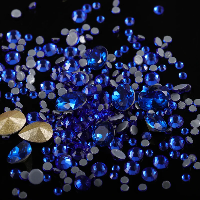 Super Shiny Clear Crystal AB color Non HotFix 3D Nail Art Decoration Rhinestones Manicure DIY Accessories supplies tools | Красота и