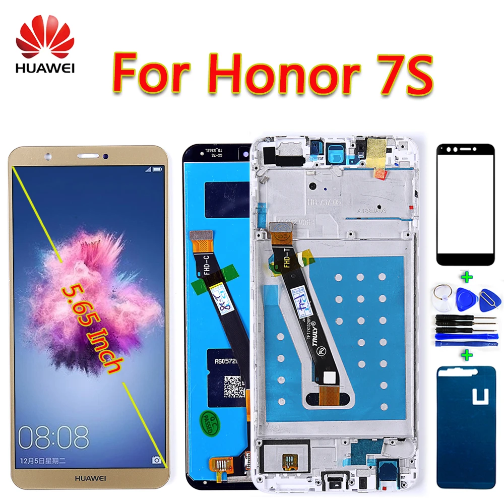 Huawei P Смарт ЖК-дисплей huawei Enjoy 7S сенсорный экран 5,65 дюймов дигитайзер в сборе 2160*1080 рамка с бесплатными инструментами стеклянная пленка