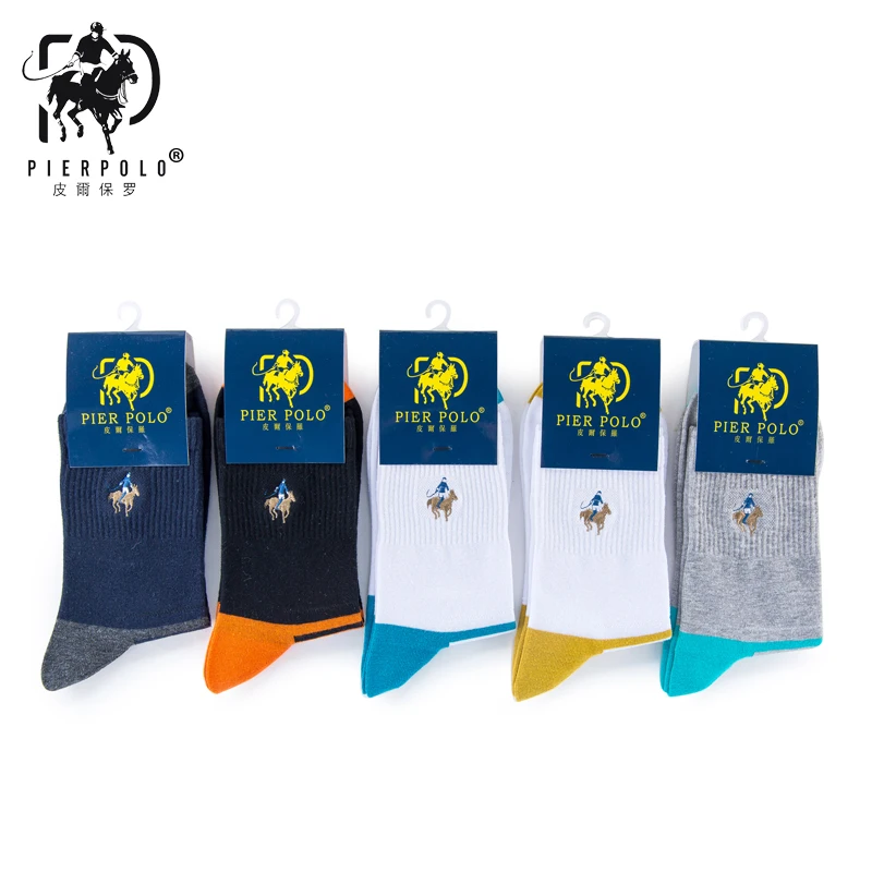 Pier Polo Calcetines Hombre модные мужские носки в полоску хлопковые с дезодорантом Sokken